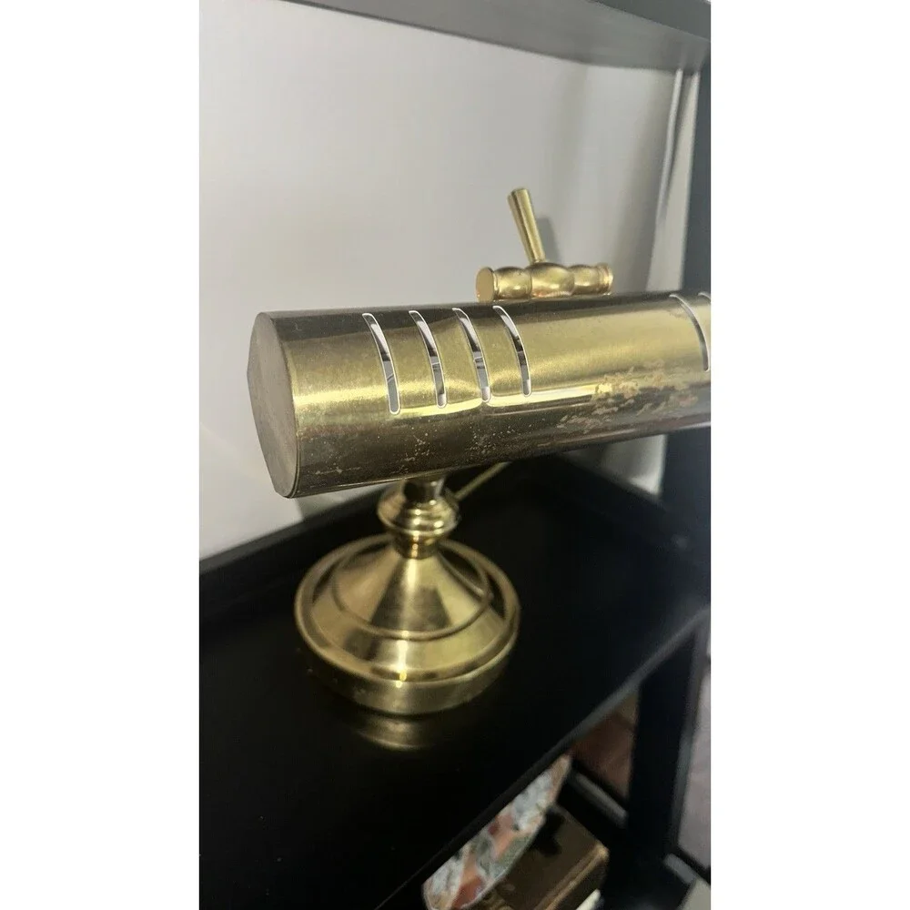 Vintage Brass Bankers Piano Student Desk Lamp Underwriters  Lab